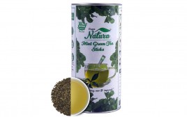 Crave Natura Mint Green Tea Sticks  Container  40 grams